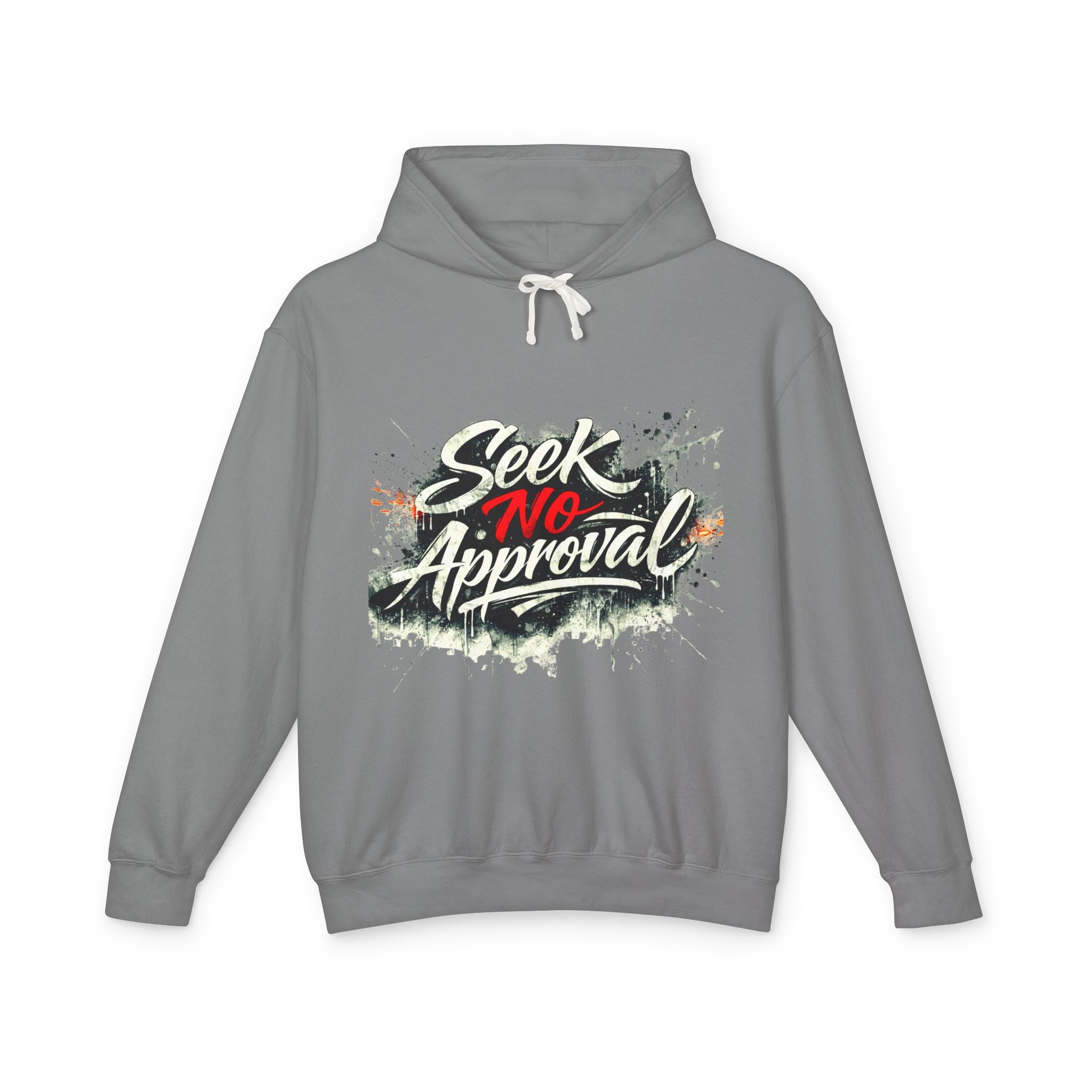 'Seek No Approval' Color Splash Hoodie