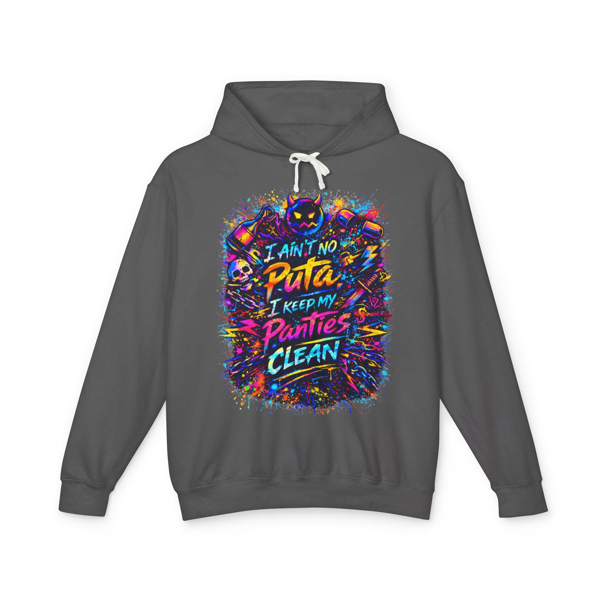 'No Puta' Color Splash Hoodie