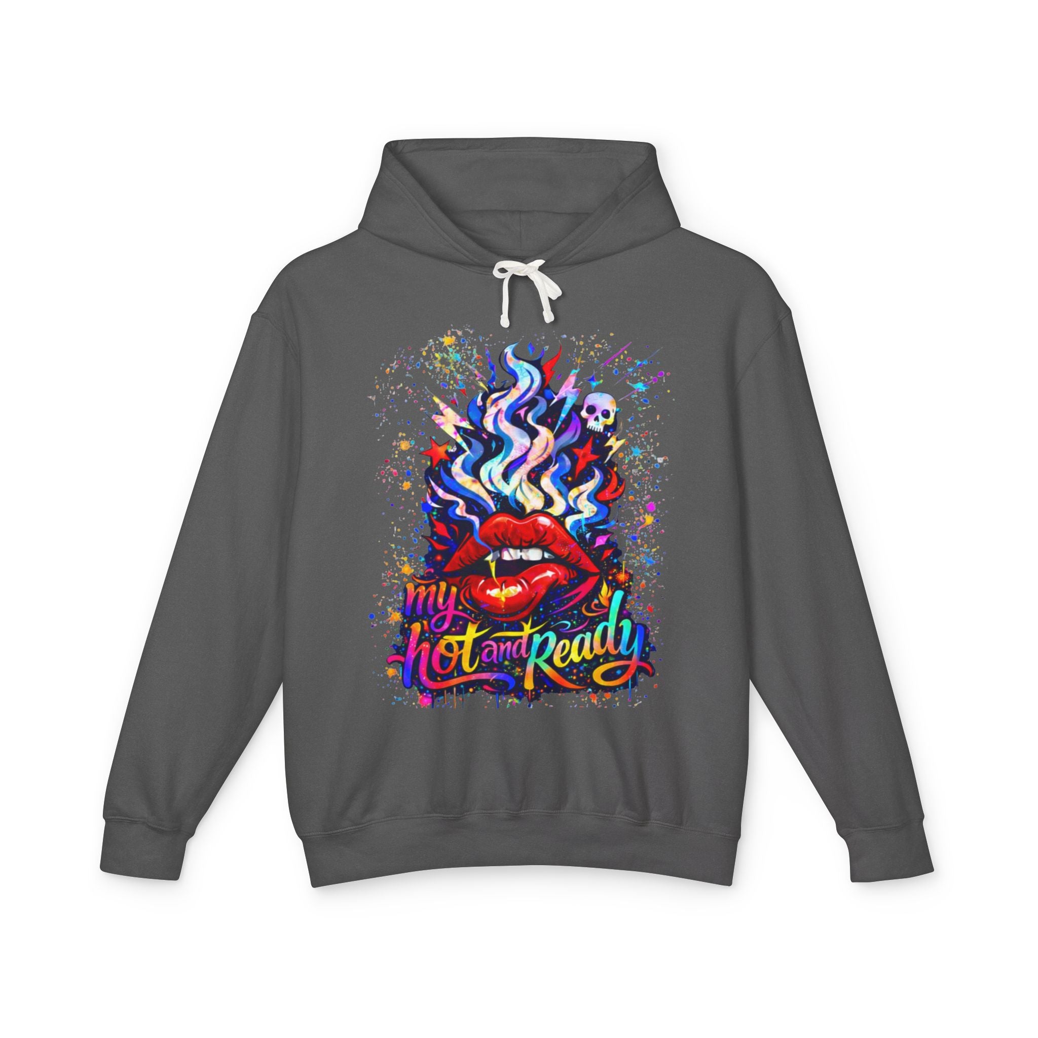 'Hot & Ready' Color Splash Hoodie