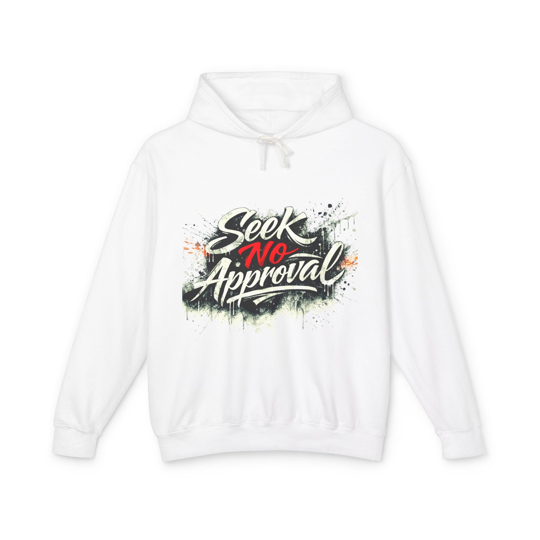 'Seek No Approval' Color Splash Hoodie