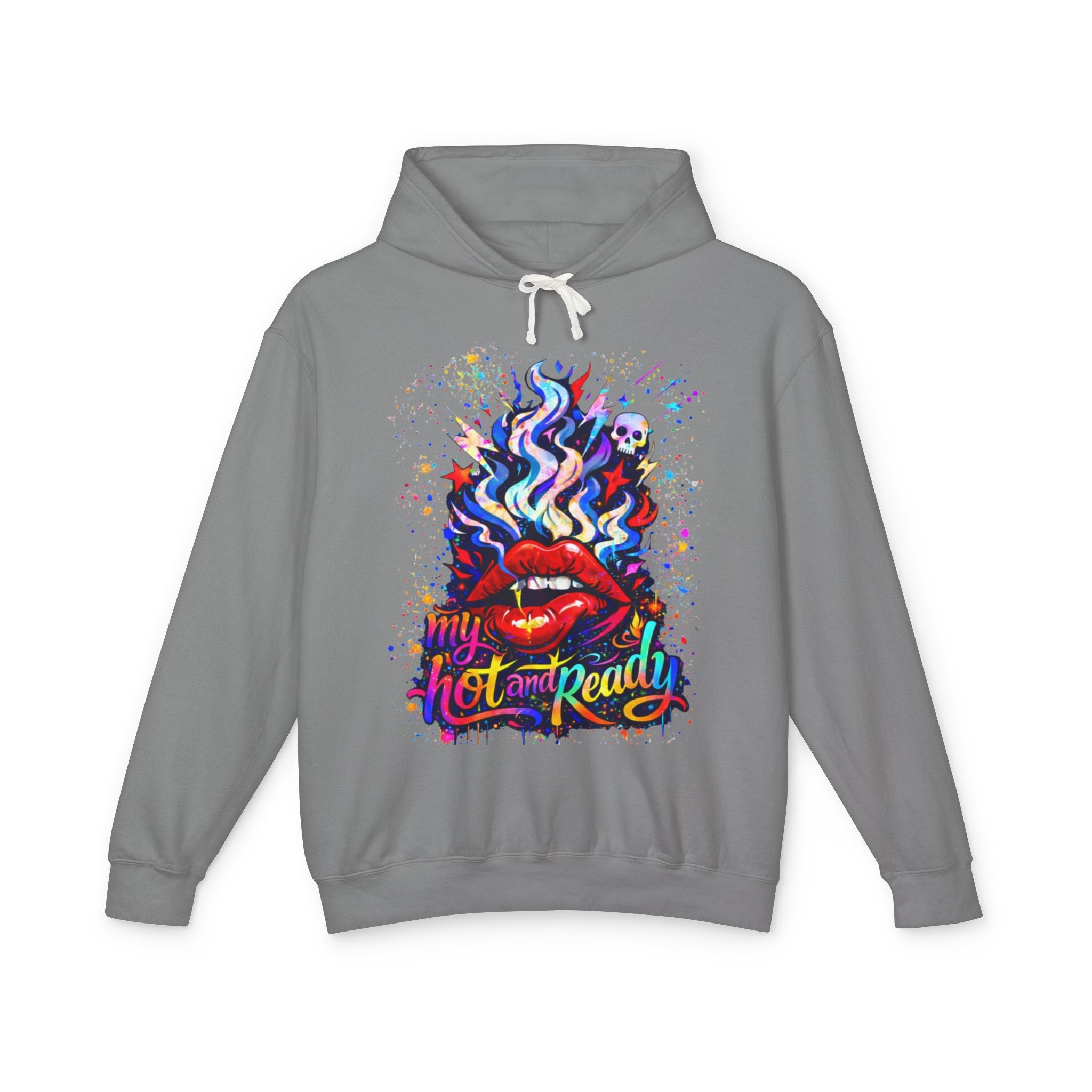 'Hot & Ready' Color Splash Hoodie