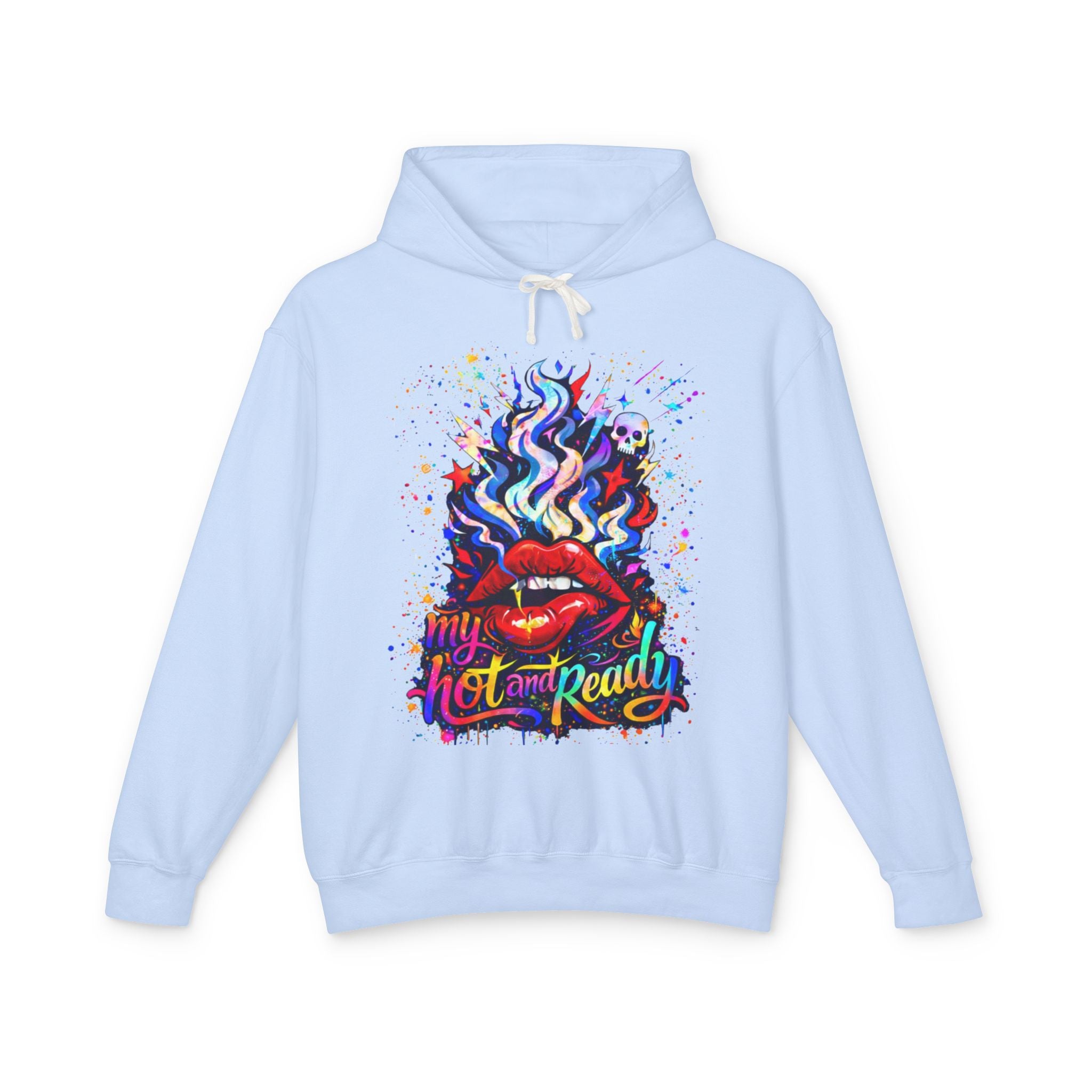 'Hot & Ready' Color Splash Hoodie