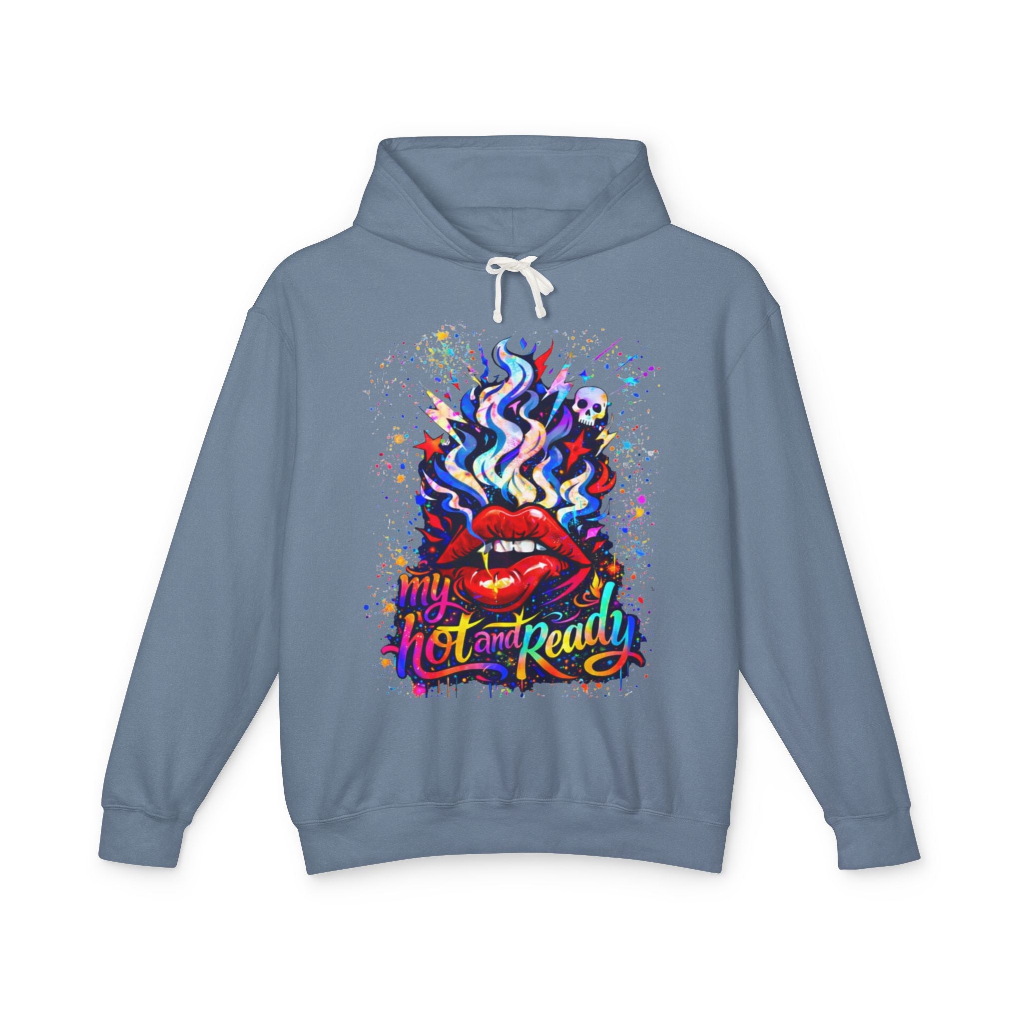 'Hot & Ready' Color Splash Hoodie