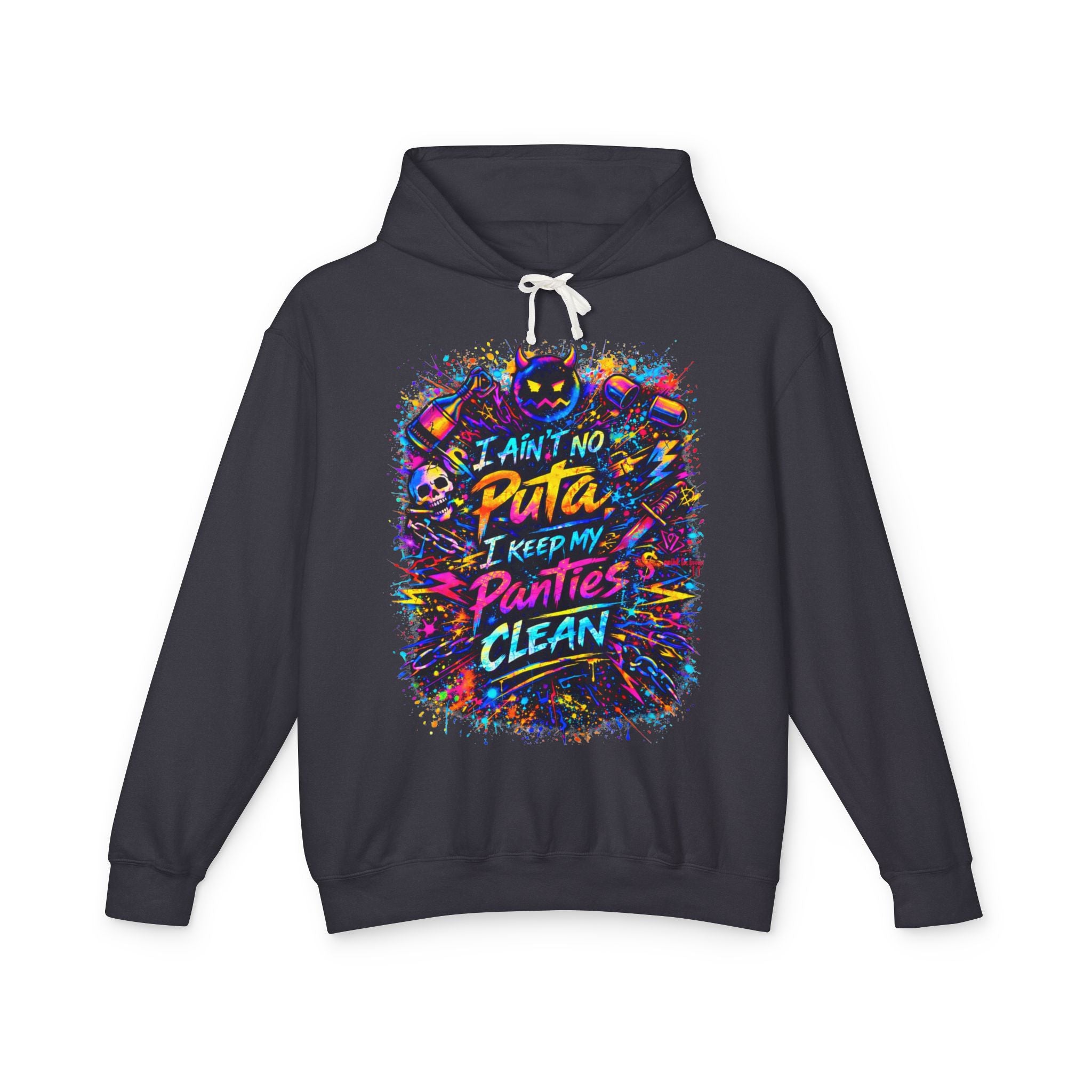 'No Puta' Color Splash Hoodie