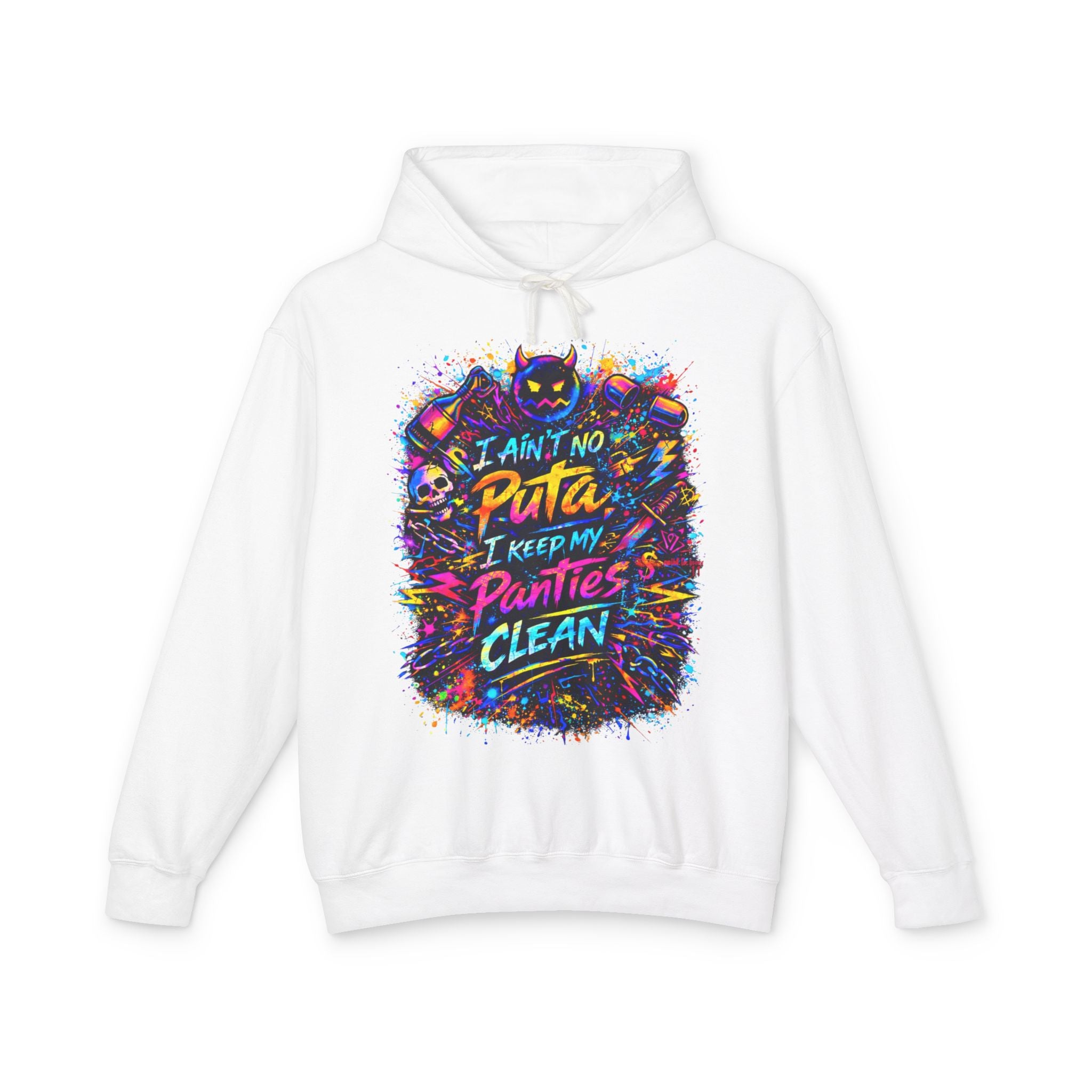 'No Puta' Color Splash Hoodie