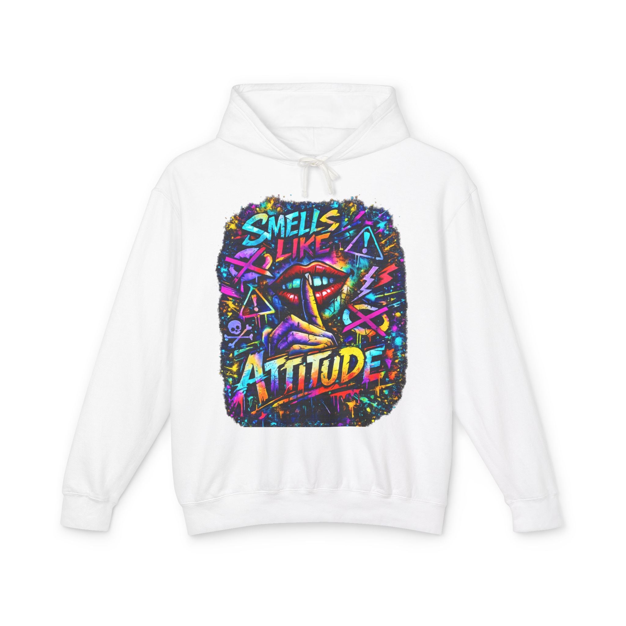 'Smells Like Attitude' Color Splash Hoodie