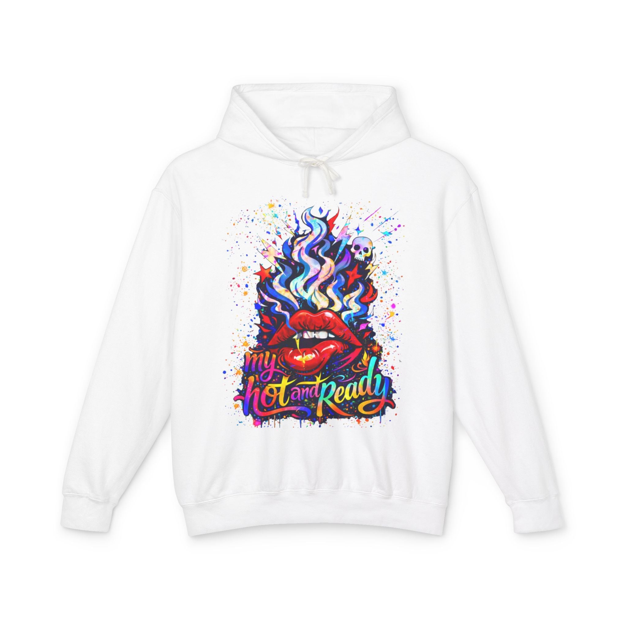 'Hot & Ready' Color Splash Hoodie