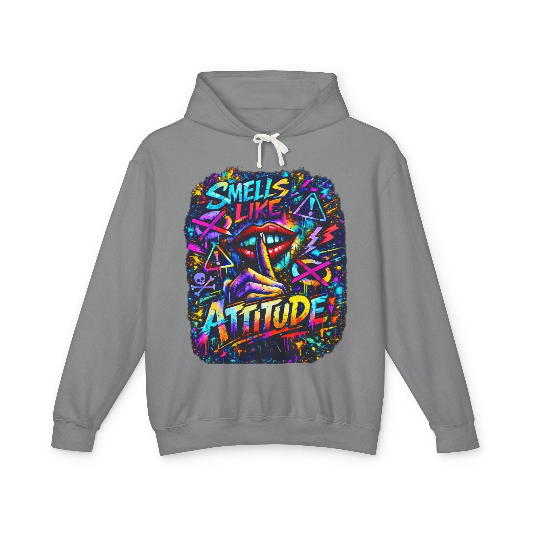 'Smells Like Attitude' Color Splash Hoodie