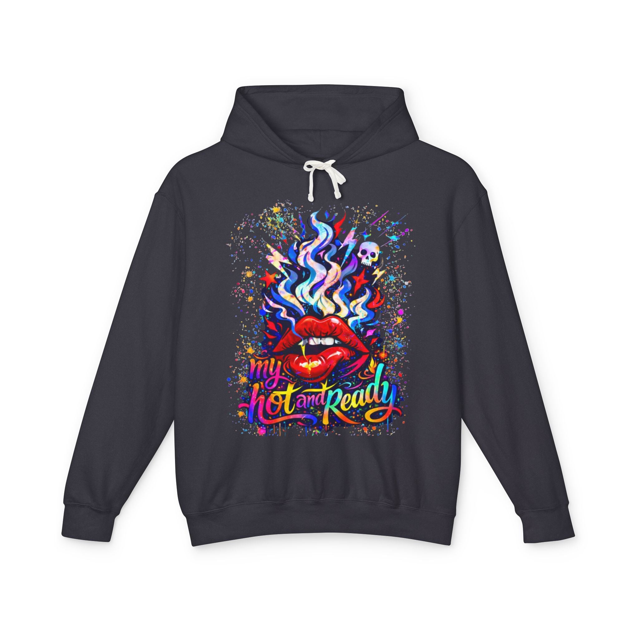 'Hot & Ready' Color Splash Hoodie