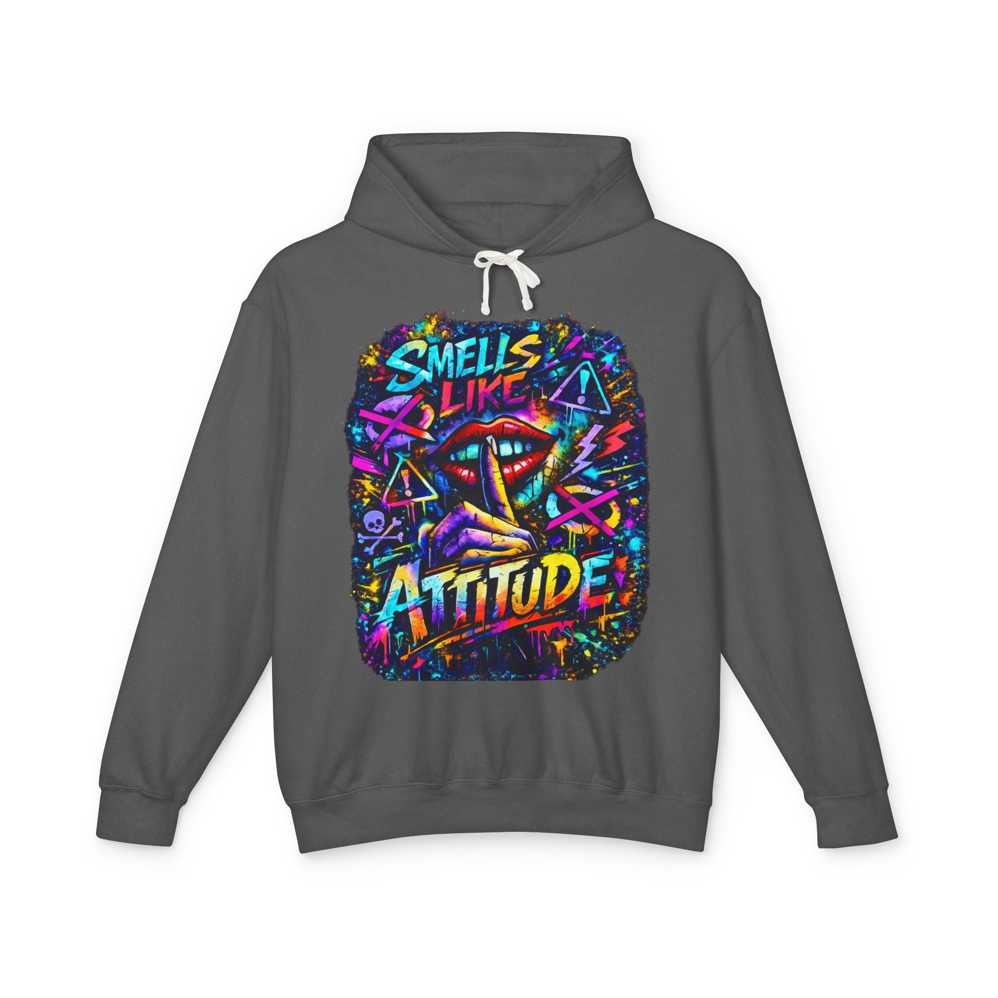 'Smells Like Attitude' Color Splash Hoodie