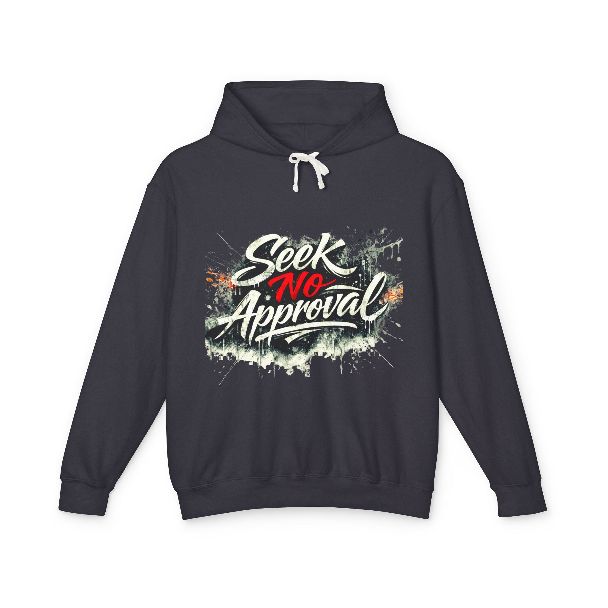 'Seek No Approval' Color Splash Hoodie